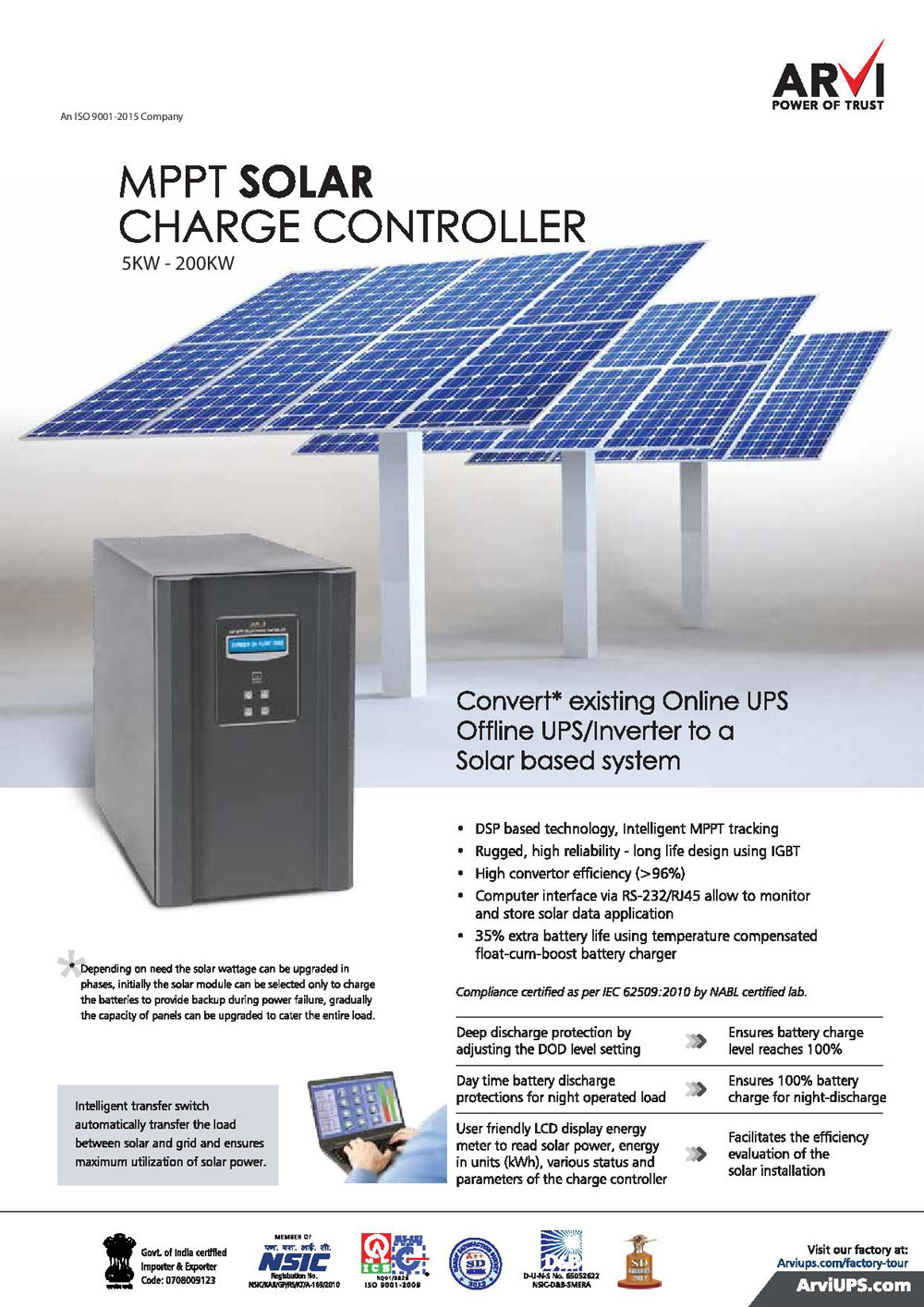 Solar MPPT charge controller