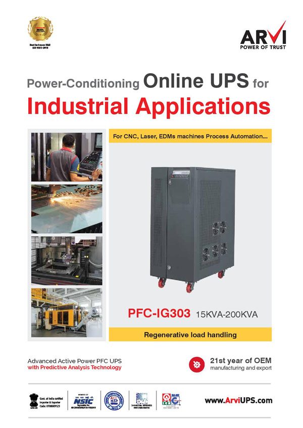 Online UPS for process automation & other industrial applications