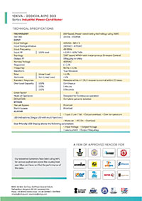 Online UPS for CNC, Laser & wire EDM machines