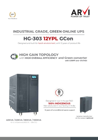 Unity PF, high efficiency Online UPS
