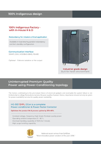 Unity PF, high efficiency Online UPS